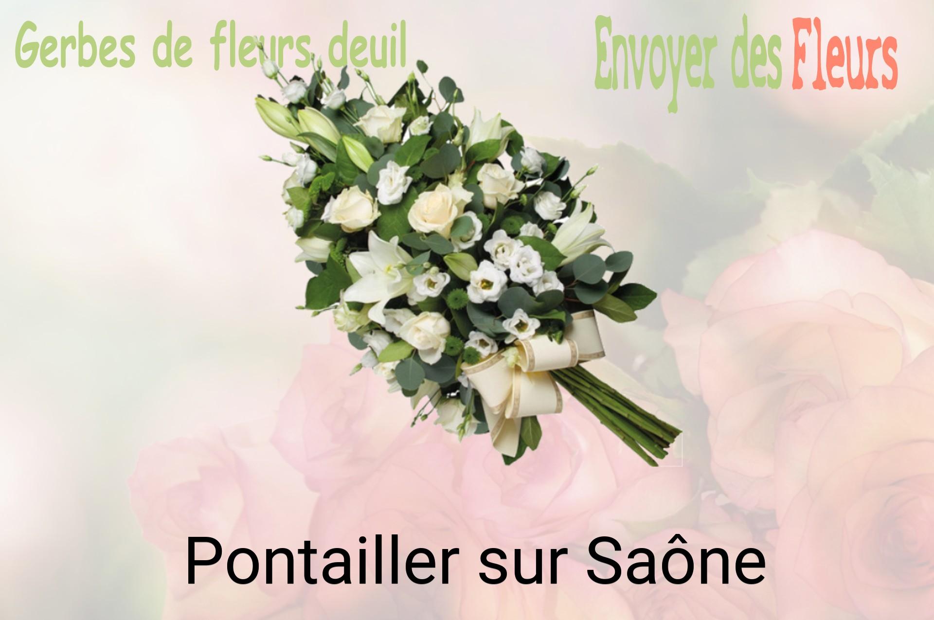 Gerbe de fleurs de deuil livrée à Pontailler-sur-Saône